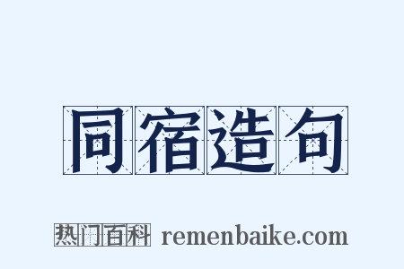 同宿造句是什么意思的图片